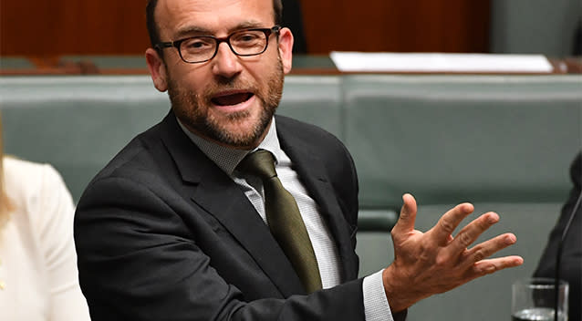 <span class="article-figure-source">Member for Melbourne Adam Bandt has called on the ALP and the cross bench to back a Greens move to block the pay cuts. Photo: AAP</span>