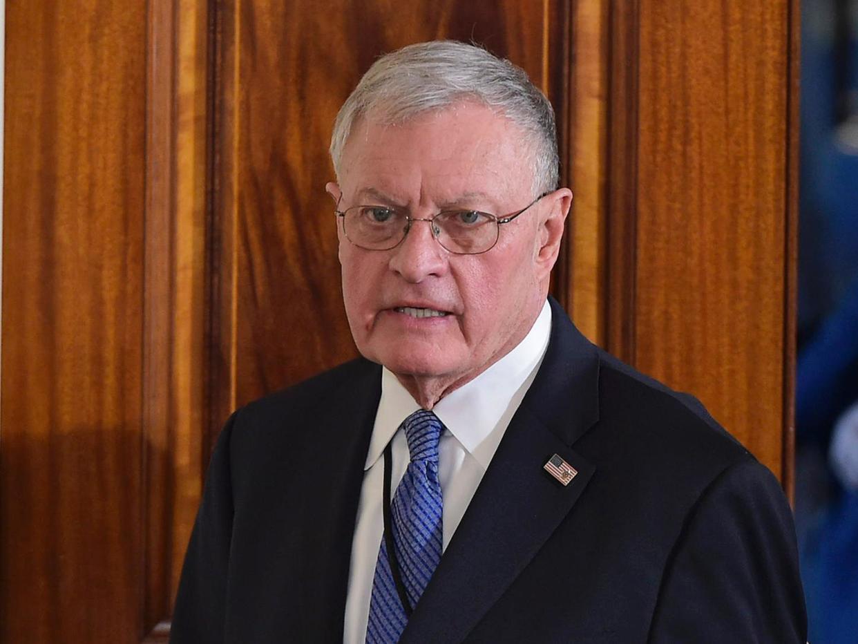 Keith Kellogg in the East Room of the White House: Getty Images