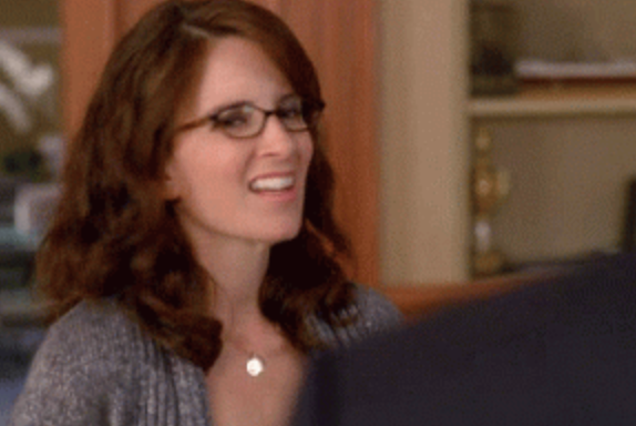 Liz Lemon making a grossed-out face