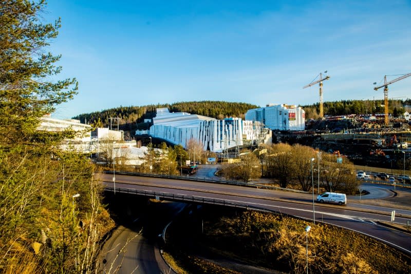 General view of Sno, Norway's first indoor skiing centre opened in Lorenskog near Oslo