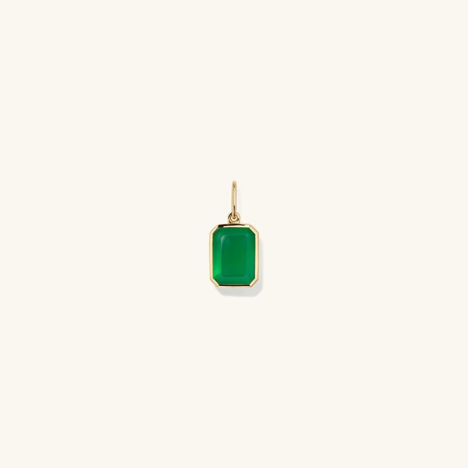 <p><a href="https://go.redirectingat.com?id=74968X1596630&url=https%3A%2F%2Fmejuri.com%2Fshop%2Fproducts%2Femerald-cut-gemstone-charm-green-chalcedony&sref=https%3A%2F%2F" rel="nofollow noopener" target="_blank" data-ylk="slk:Shop Now;elm:context_link;itc:0;sec:content-canvas" class="link ">Shop Now</a></p><p>Emerald Cut Gemstone Charm</p><p>mejuri.com</p><p>$128.00</p>