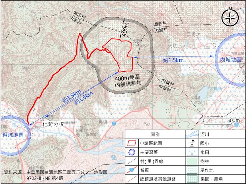 宜蘭永侒新礦區地理位置圖。圖片來源：擷取自環評書件