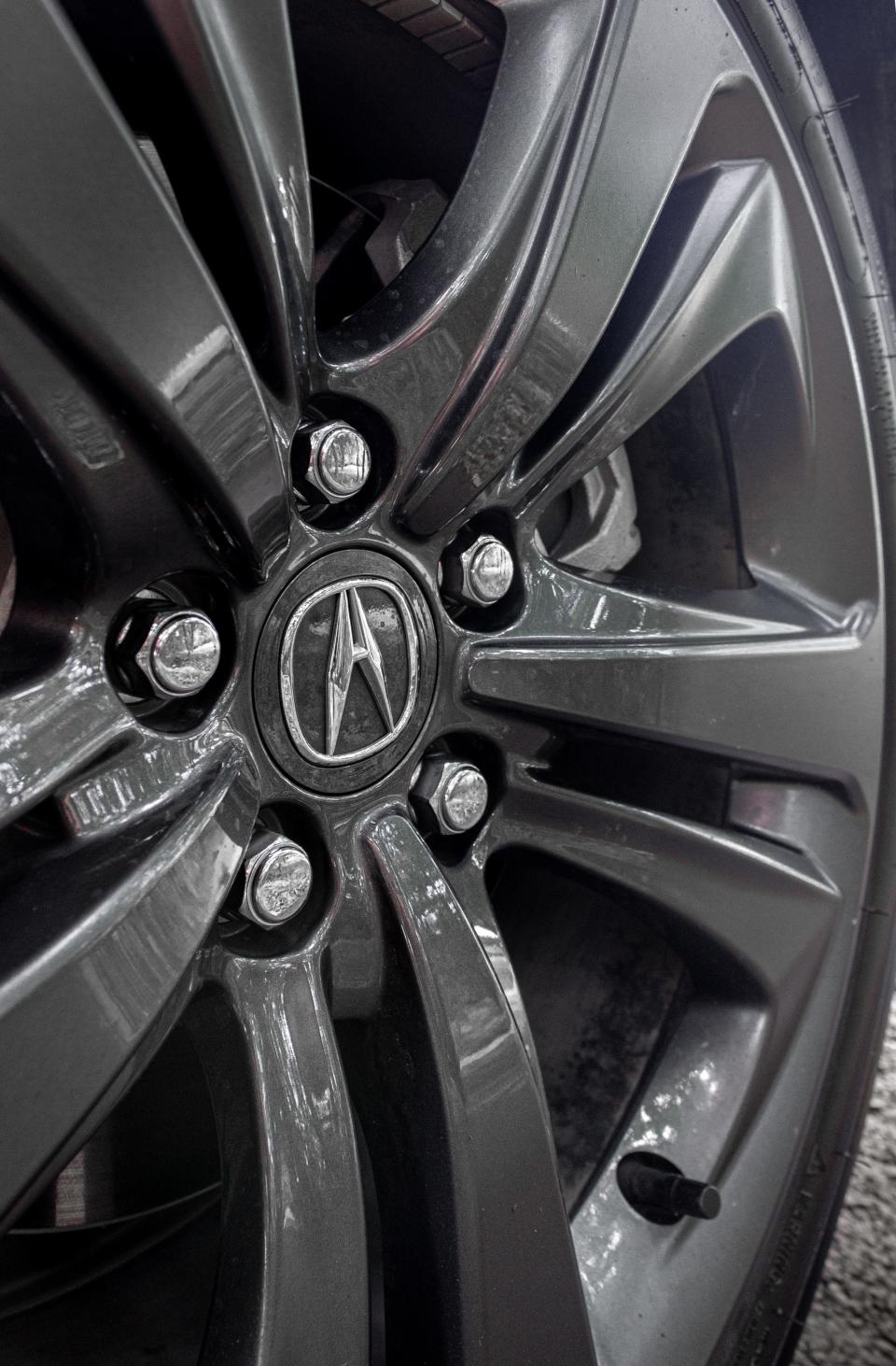 The 2021 Acura TLX A-Spec's gray wheels.