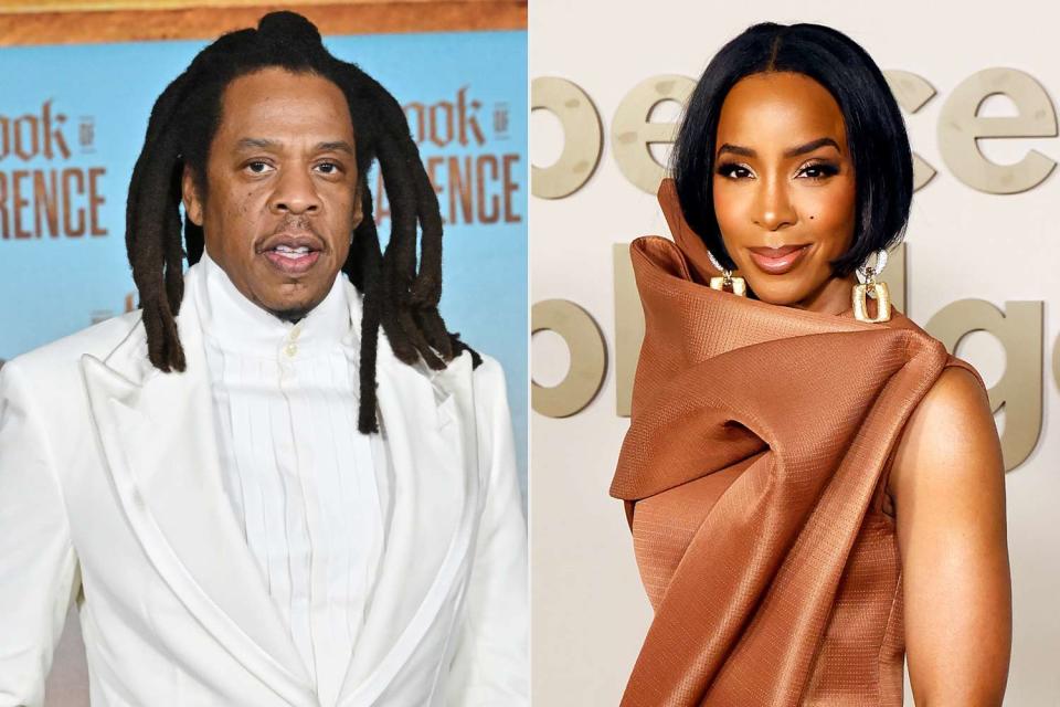 <p>Axelle/Bauer-Griffin/FilmMagic, Taylor Hill/FilmMagic</p> JAY-Z in Los Angeles on Jan. 5, 2024; Kelly Rowland in Los Angeles on Feb. 3, 2024