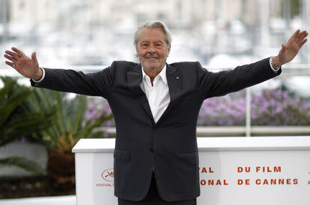 72nd Cannes Film Festival - Honorary Palme d’Or Award - Photocall - Cannes, France, May 19, 2019. Alain Delon poses. REUTERS/Stephane Mahe