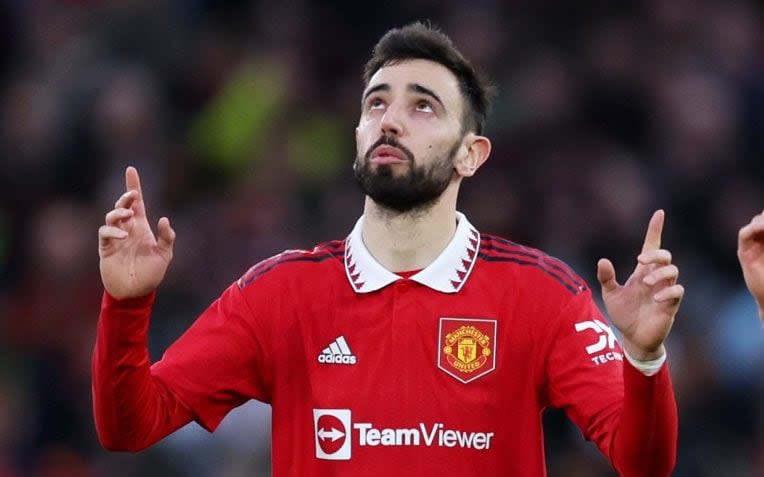 Bruno Fernandes in Manchester United kit - - Clive Brunskill/GETTY