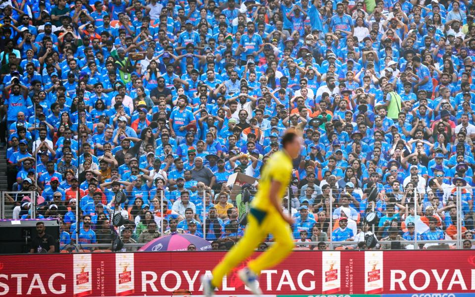 Indian fans were stunned into silence by their team's decline in the final