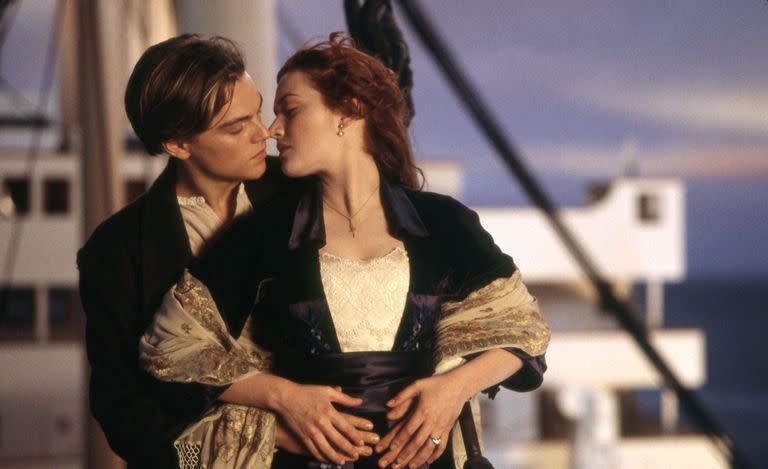 Rose and Jack in Titanic