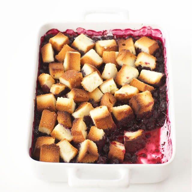 Blueberry Pound Cake Crisp