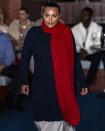 The Tommy Hilfiger collection is modeled during Fashion Week, Friday, Feb. 9, 2024, in New York. (AP Photo/Peter K. Afriyie)