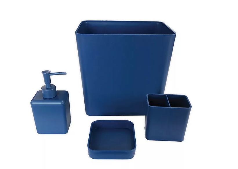 4-Piece Bath Accessory Bundle Set. Image via Bed Bath and Beyond.