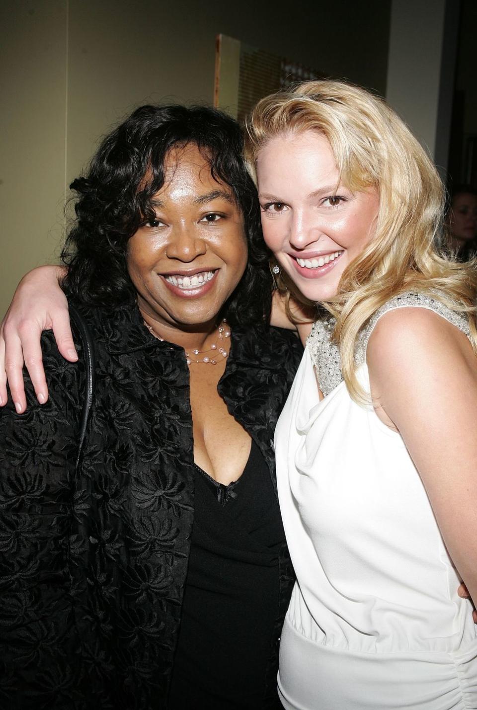 Shonda Rhimes and Katherine Heigl