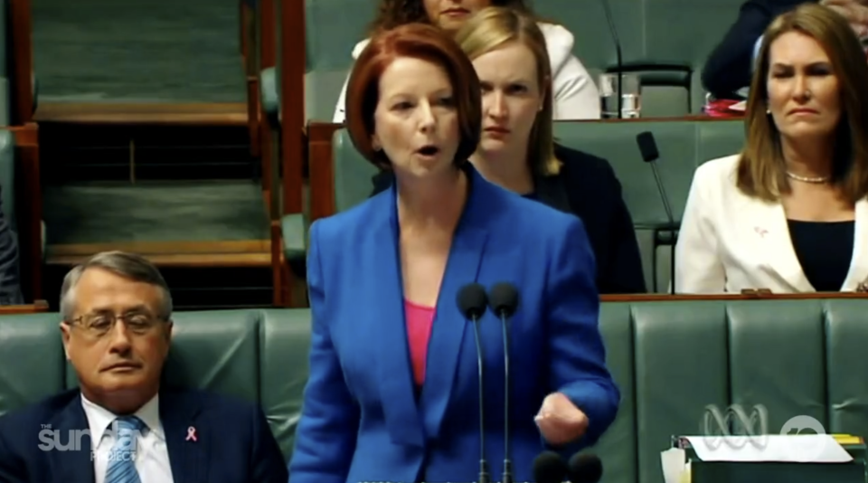 Julia Gillard's misogyny speech 