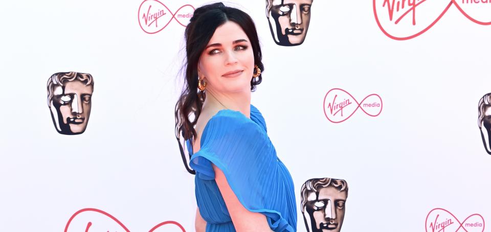 Aisling Bea chose to upcycle an unusual outfit for her appearance on Jimmy Kimmel Live. (Getty Images)