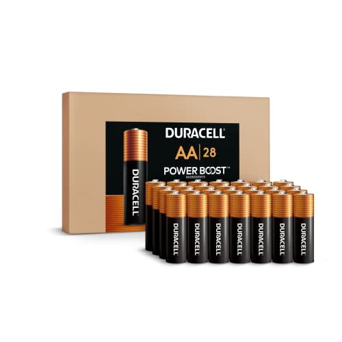 Duracell Coppertop AA Batteries 28 Count Pack Double A Battery with Power Boost Ingredients, Lo…