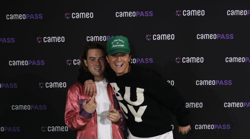 Connor Wood and Cody Ko attend Big Game Weekend Kickoff Concert at the Cameo Villa on February 12, 2022 in Beverly Hills, California