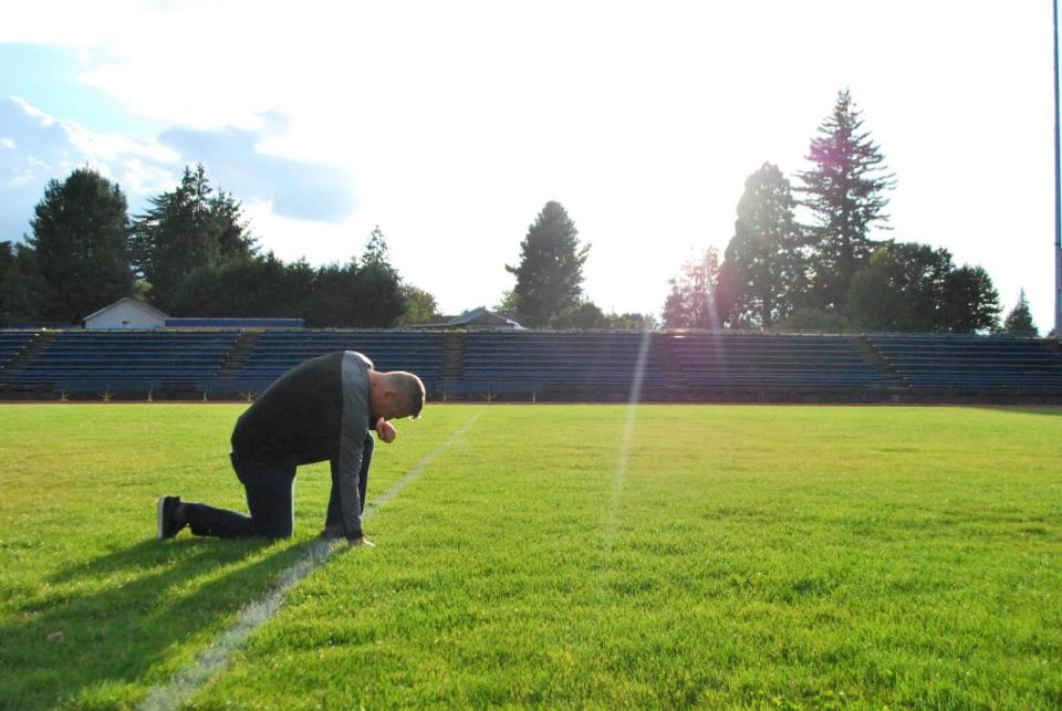 Former Bremerton High School football coach Joseph Kennedy. / Credit: First Liberty Institute