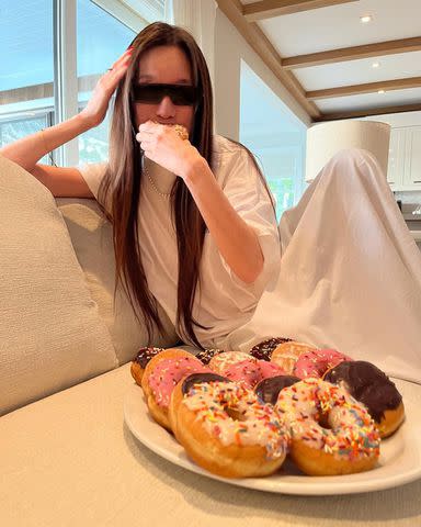 <p>VERA WANG/instagram</p> The designer is also a big fan of Dunkin' Doughnuts