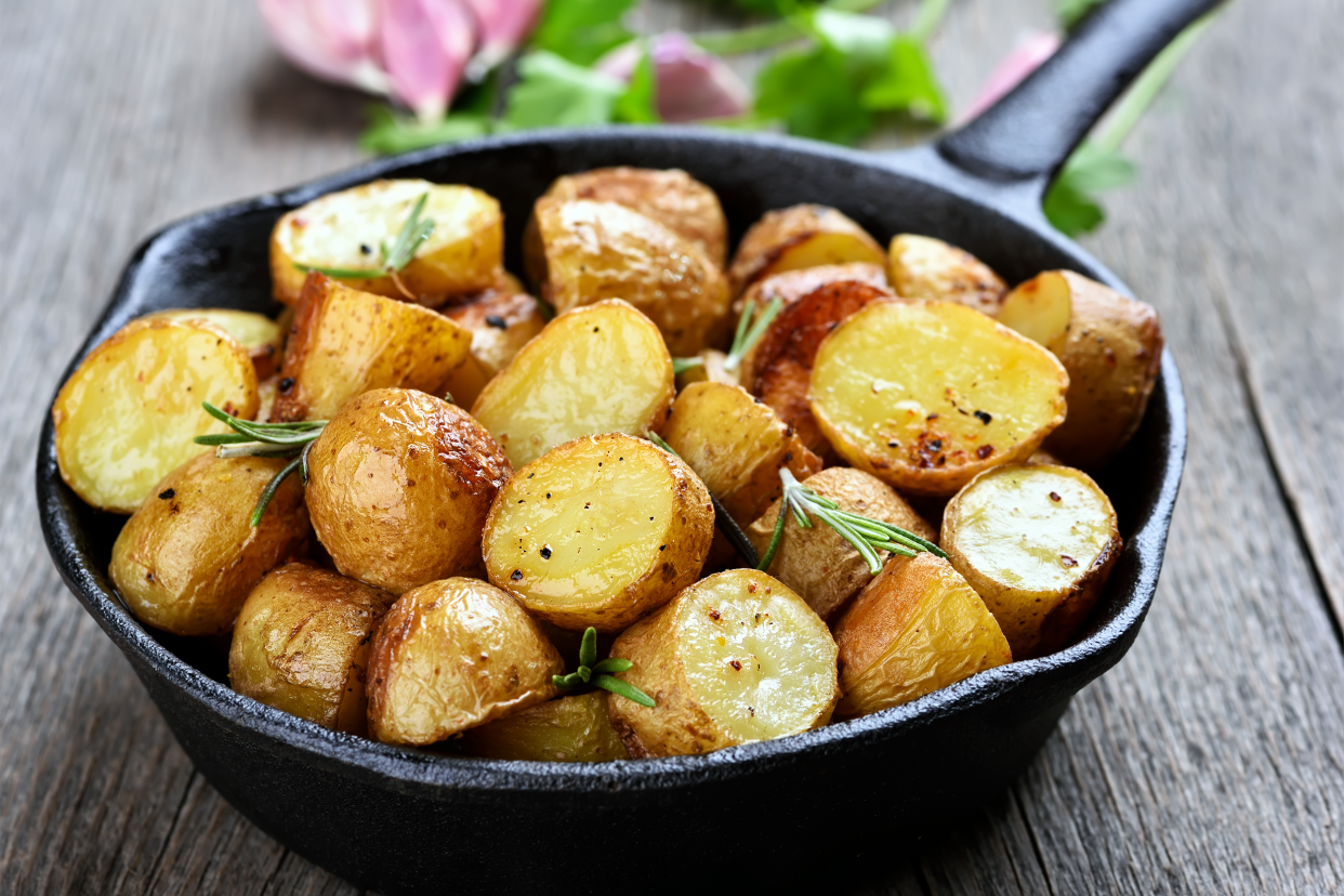 fried or baked potatoes