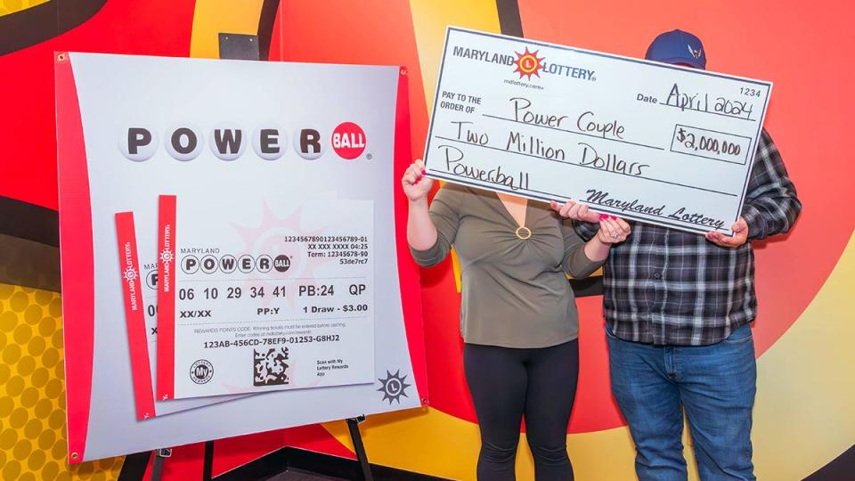 The "Power Couple" has a lot to celebrate after having two $1 million tickets for the April 1 drawing.