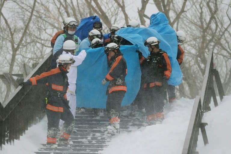 More than 100 troops have been deployed in a massive rescue effort after an avalanche hit Tochigi prefecture in Japan, killing eight students