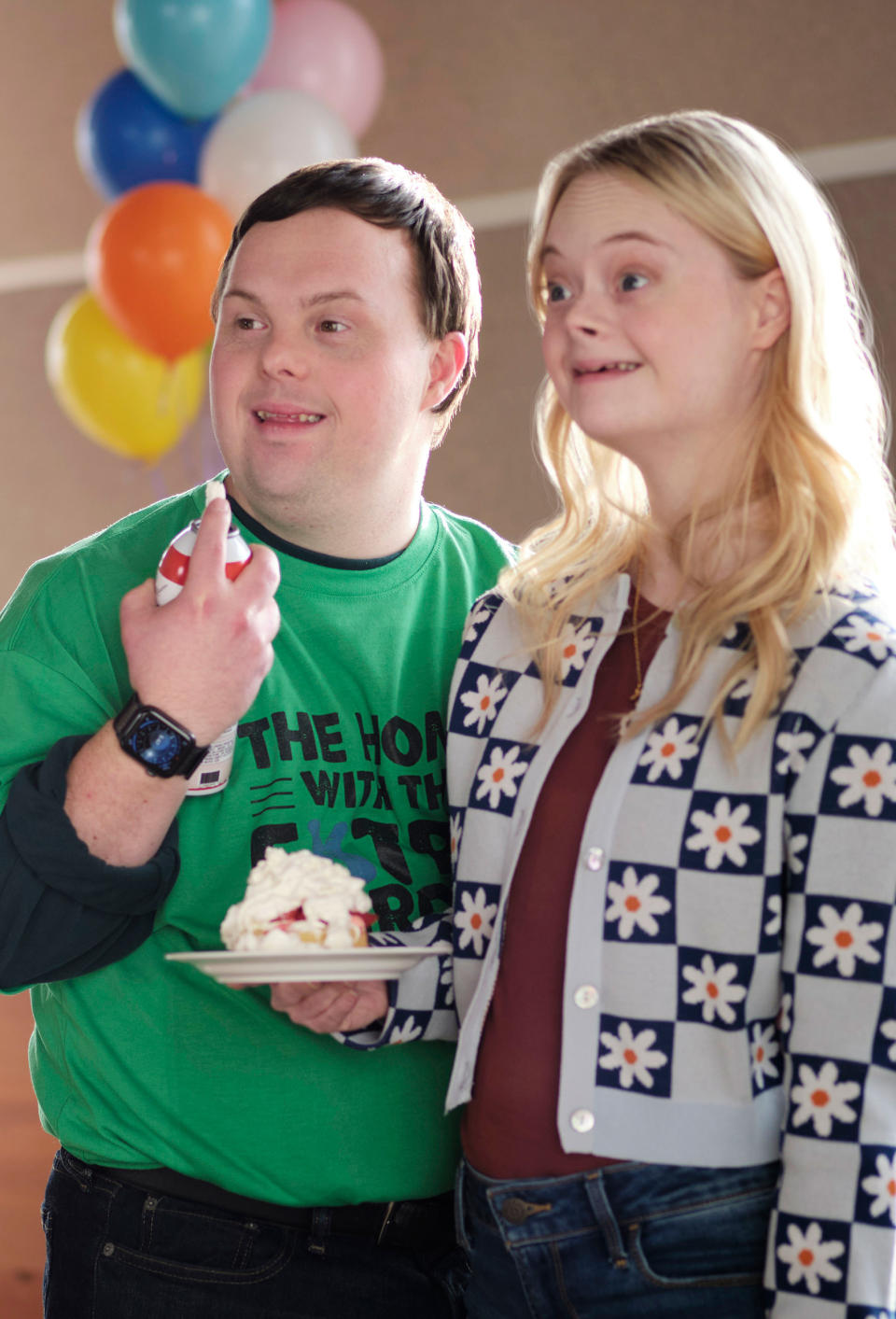 David Desanctis as Brad and Lily D. Moore as Kendall. (Luka Cyprian / Crown Media)