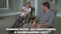 <p><strong>Season 7, “Hearts Still Beating”</strong><br><br>While enjoying some hooch he’d been gifted by the sneaky Spencer on Rick’s front porch, Negan let it be known how much he was enjoying life in the apocalyptic suburbs. “Running water, air conditioning, a housewarming gift … That settles it. I am getting myself a vacation home here,” he told Spencer.<br><br>(Credit: AMC) </p>