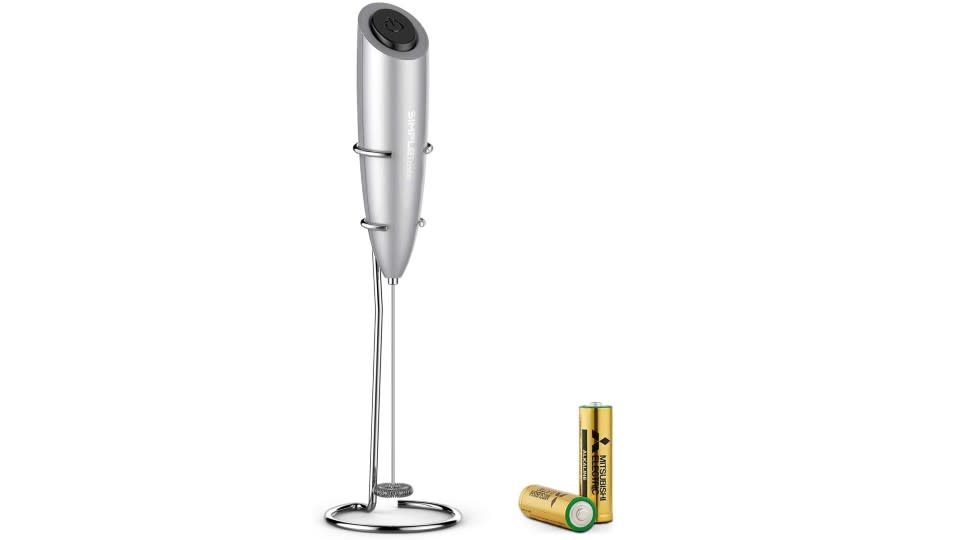 SIMPLETASTE Electric Milk Frother. (Image via Amazon)