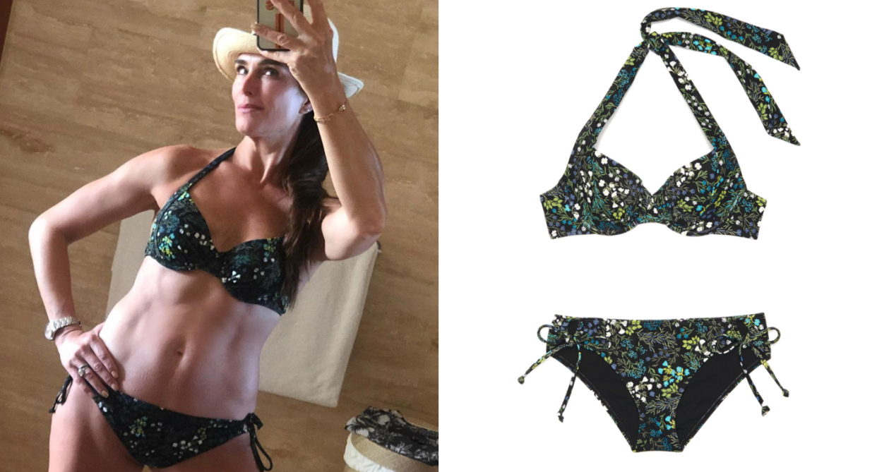 Brooke Shields welcomes the New Year in a $25 floral bikini 