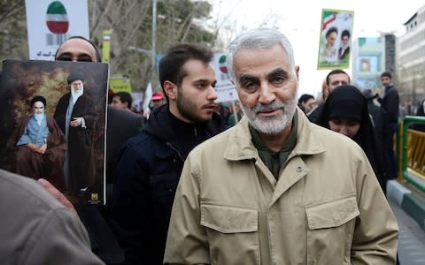 Soleimani had emerged from the shadows in recent years, becoming a popular figure in Iran. Rumours grew that he was planning to run for president - Credit: Ebrahim NoroozI/AP