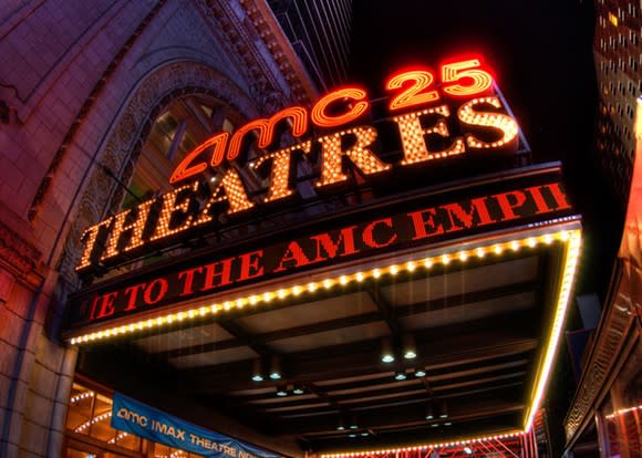 AMC Theater marquee.