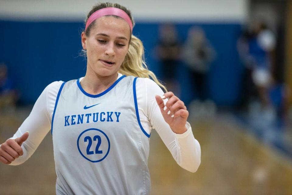 Former Ryle High School star Maddie Scherr will be expected to be one of Kentucky’s top players in 2022-23 after transferring from Oregon. “If I had a quarter for everyone who asked me if we were going to get Maddie Scherr, I would be rich,” Kentucky Coach Kyra Elzy said.