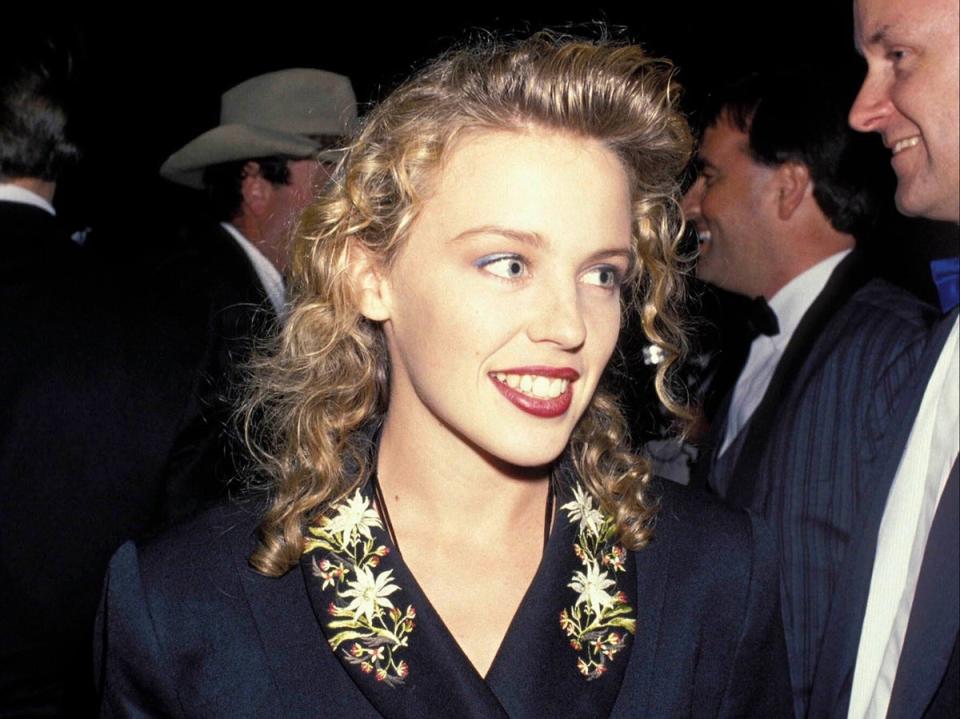 Timebomb: Kylie Minogue at the 1989 Aria Awards in Sydney, Australia (Getty)