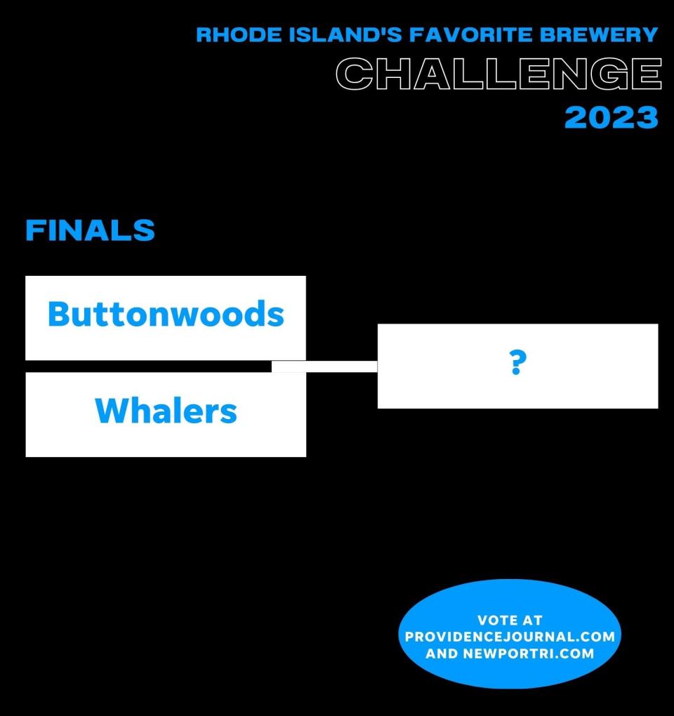 The finals in the Rhode Island's favorite brewery bracket challenge is down to Buttonwoods and Whalers.