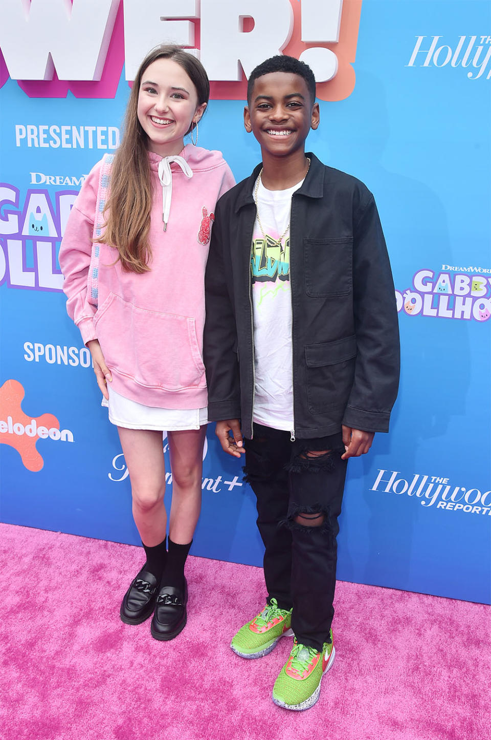 Kensington Tallman and Peyton R. Perrine III attend The Hollywood Reporter Kids! Power Celebration on June 10, 2023 at Westfield Century City in Los Angeles, California.