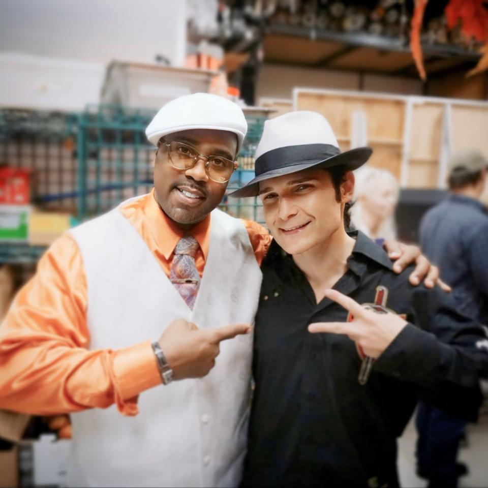 Reeves is better known as rapper “Doc Ice” from Brooklyn hip-hop groups UTFO and Whodini. Shown here with Corey Feldman during a 2016 appearance on the “TODAY” show. Courtesy of Fred Reeves