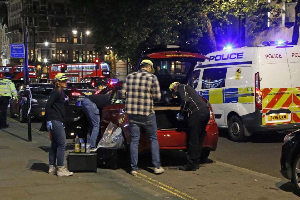 Swoop: Armed police stopped the vehicle (Nigel Howard)