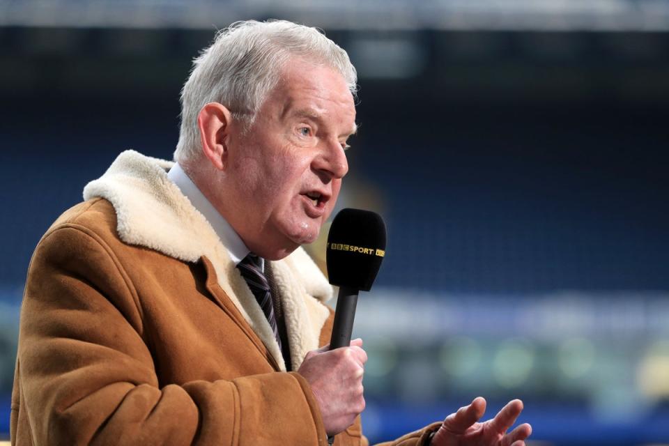 Commentator John Motson enjoyed a distinguished career with the BBC (Adam Davy/PA) (PA Archive)