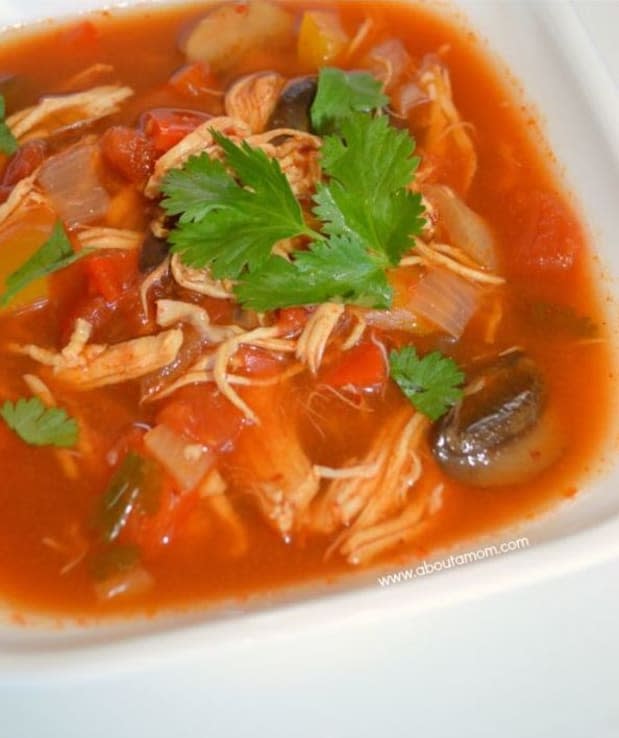 <p><a href="https://www.aboutamom.com/slow-cooker-chicken-fajita-soup-low-carb-recipe/" rel="nofollow noopener" target="_blank" data-ylk="slk:About A Mom;elm:context_link;itc:0;sec:content-canvas" class="link ">About A Mom</a></p>