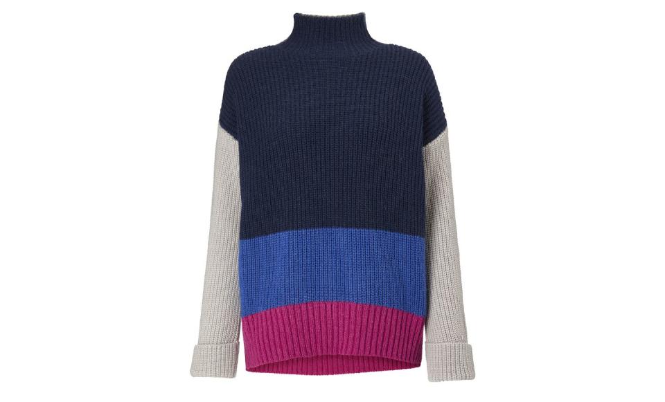 John Lewis & Partners Block Colour Turtle Neck Sweater, £89