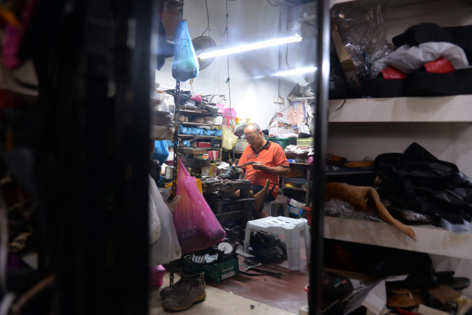 Since the pandemic hit, Wong has had to resort to the occasional repair work for his regular customers. — Picture by Steven Ooi KE