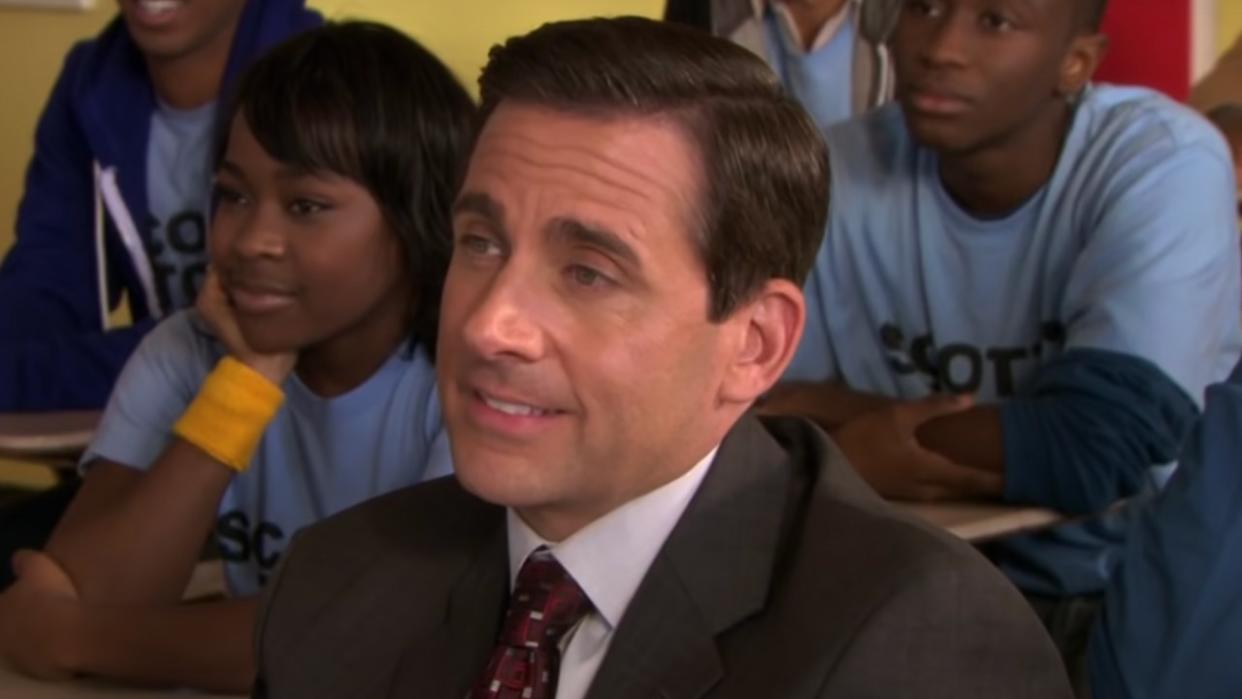  Steve Carrell in The Office in Scott's Tots. 