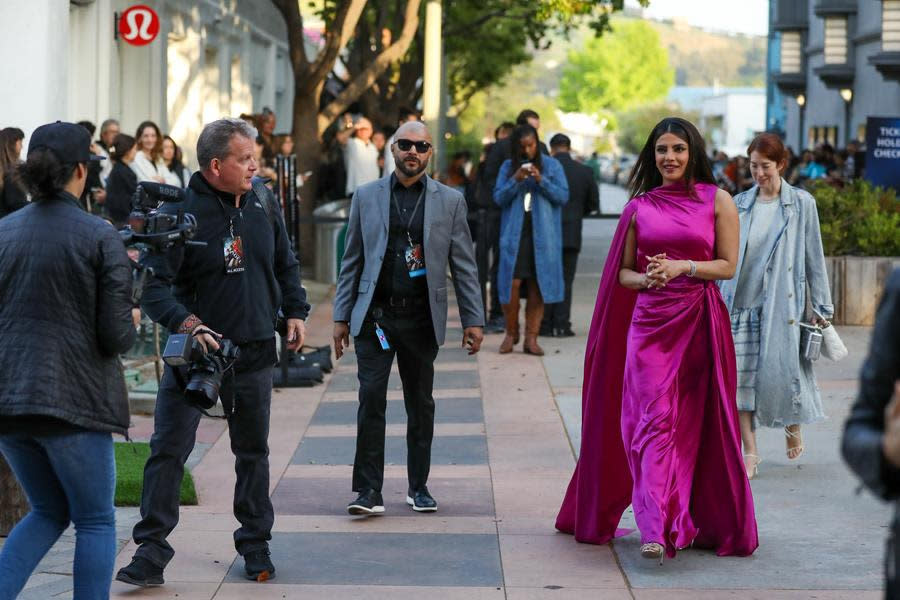 Priyanka Chopra Jonas causes a stir in Westwood at the fan screening of her new Prime Video series “Citadel.” (Prime Video)