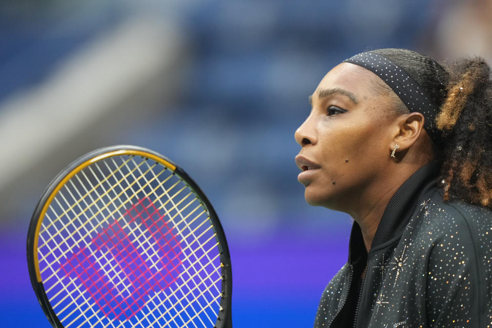 Tennis: US Open: USA Serena Williams in action vs Australia Ajla Tomljanovic during womens singles third round match at Arthur Ashe Stadium. 
Flushing, NY 9/2/2022 
CREDIT: Erick W. Rasco (Photo by Erick W. Rasco/Sports Illustrated via Getty Images) 
(Set Number: X164137 TK1)