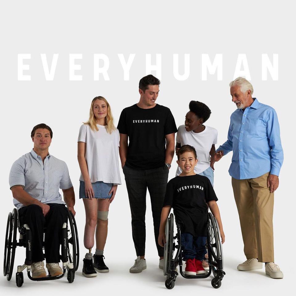 Various models wearing adaptive clothing from online marketplace EveryHuman