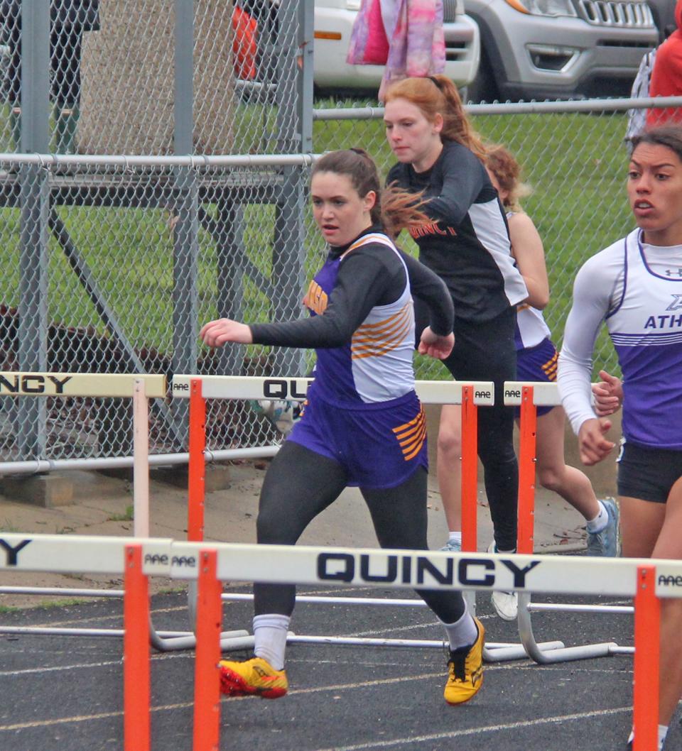 Bronson's Jaiden Hayes qualified for the MHSAA State finals in the hurdles this season