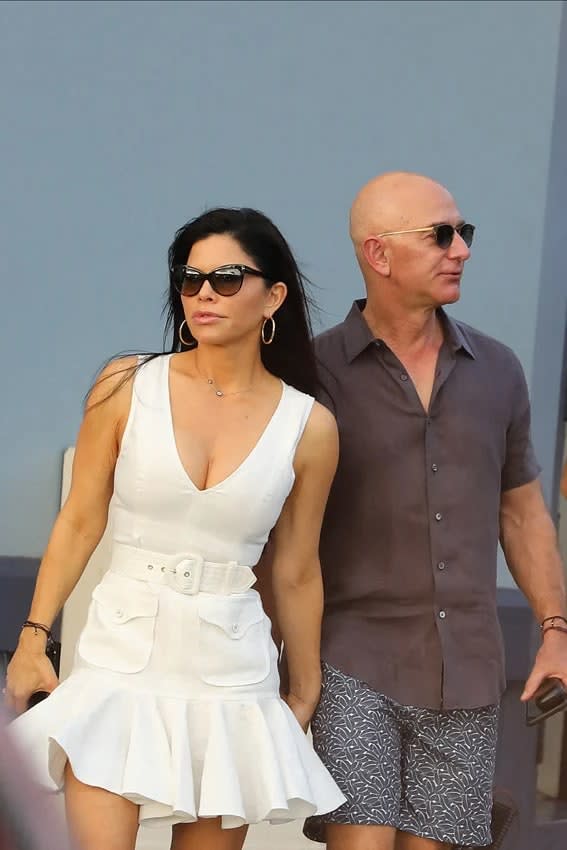 Jeff Bezos y Lauren Sánchez celebraron una fiesta de compromiso con invitados VIP