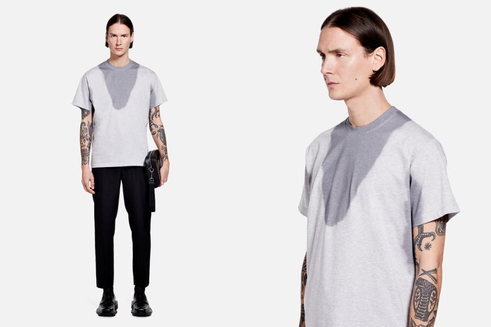 完美的障眼法：法國設計師品牌 LGN，推出要價 EU€195「滿身大汗」T-Shirt！