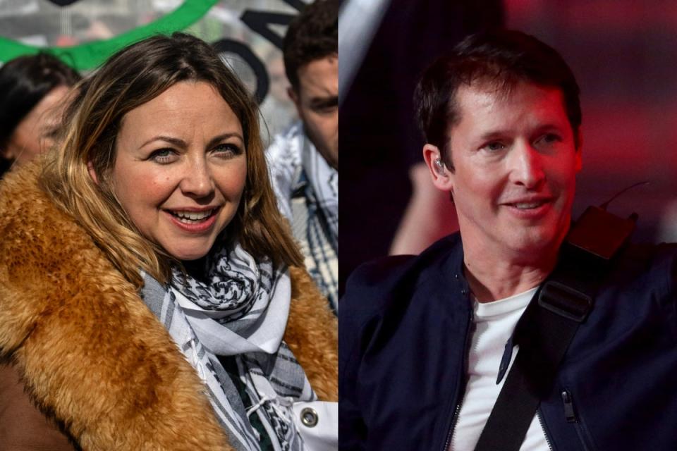 Charlotte Church and James Blunt are on the programme at Hay Festival 2024 (Getty)