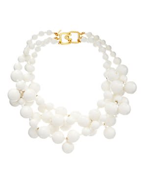 Kenneth Jay Lane Statement Beaded Necklace, $93.34